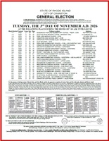Nov. 3, 2026 General Election Warrant & Polling Places